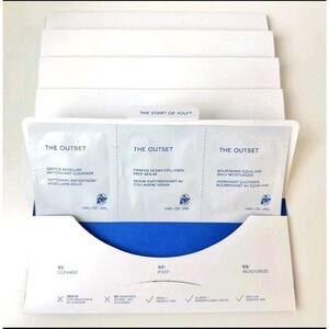 The Outset Daily Essentials Regimen 3pc Sampler LOT OF 5, .06oz x15, 0.9oz TOTAL
